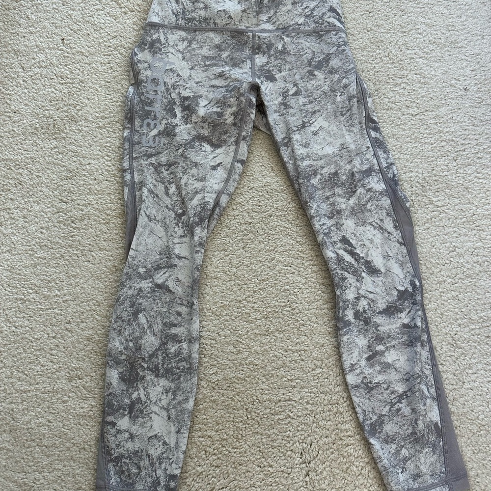 Lululemon x Barre3 Gray Marbled Women's leggings